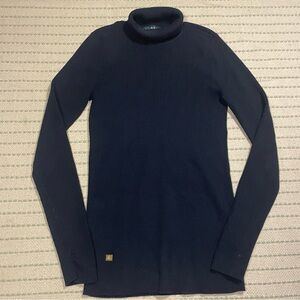 Lauren Ralph Lauren Dark Blue Turtleneck Top